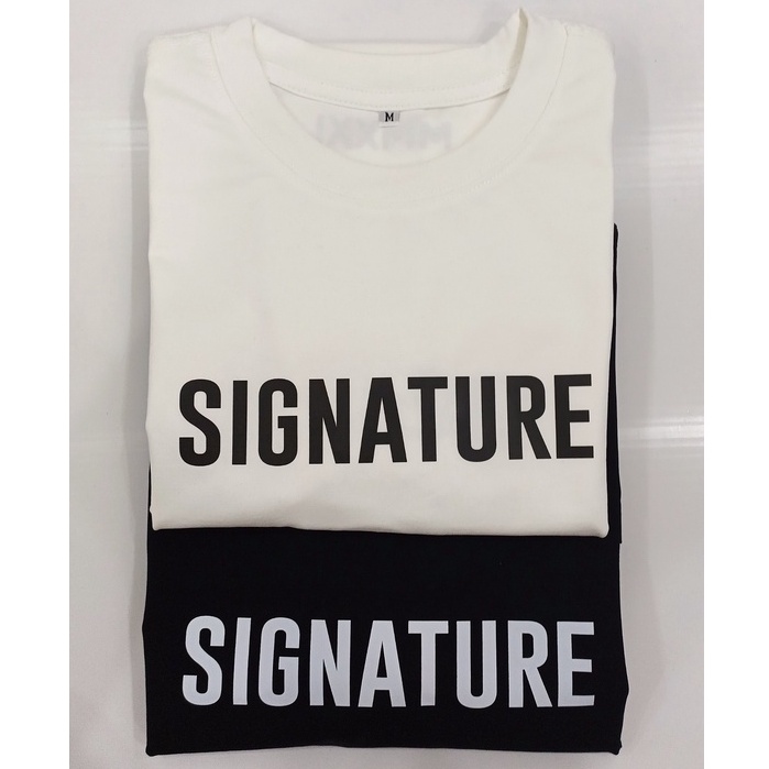 Áo thun Unisex WB Signature Áo thun nam nữ tay lỡ form rộng oversize trắng đen | BigBuy360 - bigbuy360.vn