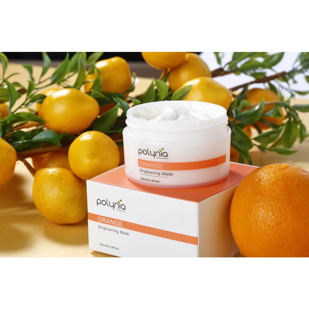 Mặt nạ dưỡng da - Mặt nạ làm sáng da cung cấp vitamin C chiết suất từ Cam - Polynia (100ml)