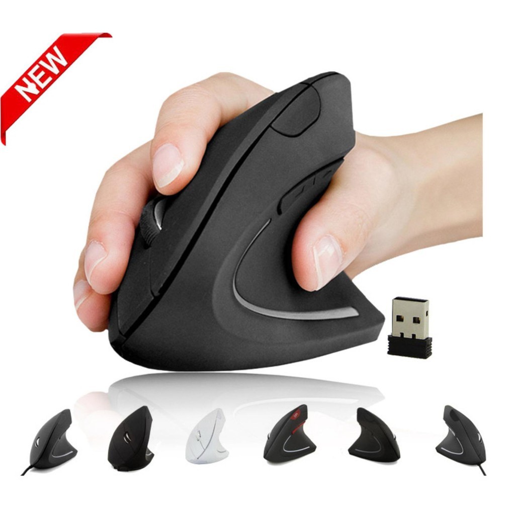 ♥️Dùng Là Mê♥️ Chuột Không Dây Ergonomic Mouse 2.4 GHz Chống mỏi tay-Chuột văn phòng thế hệ mới bảo vệ cổ tay