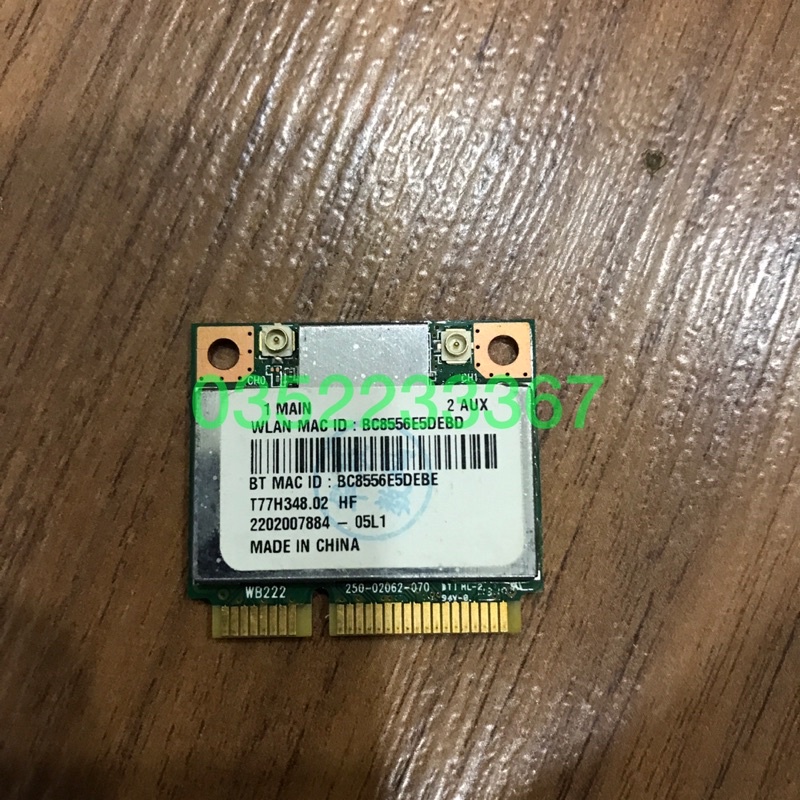 Card Wireless Atheros AR5B22  2.4Ghz và 5.0Ghz - Card WIFI Mini PCI