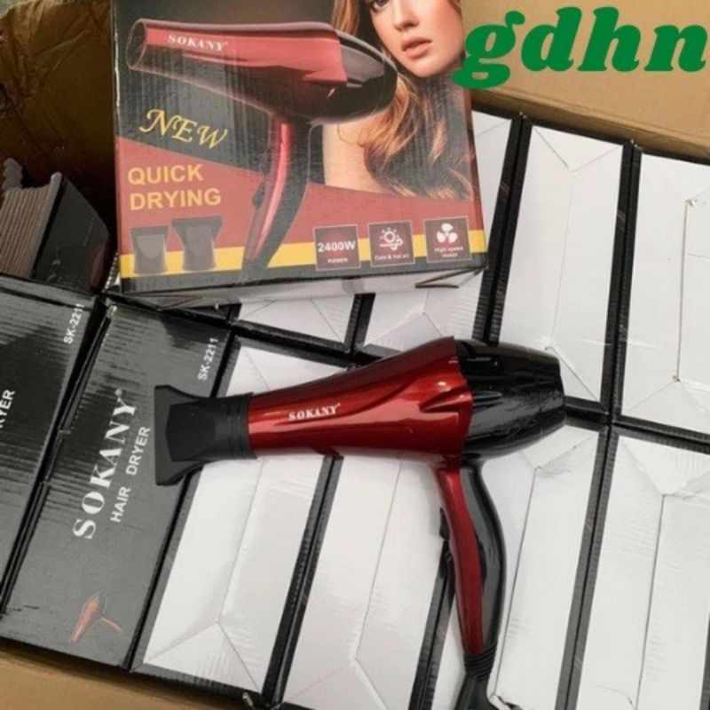 Máy Sấy Tóc 2 Chiều Nóng Lạnh SOKANY 2211,Công Suất Lớn 2300w,Bảo Hành 12 Tháng Đổi Mới 30 Ngày