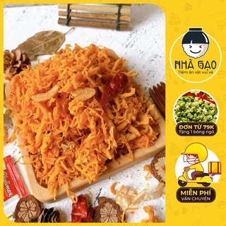 Khô Gà Bơ Tỏi Xé Cay 300g Nhà Gạo Đồ Ăn Vặt Hà Nội Vừa Ngon Vừa Rẻ