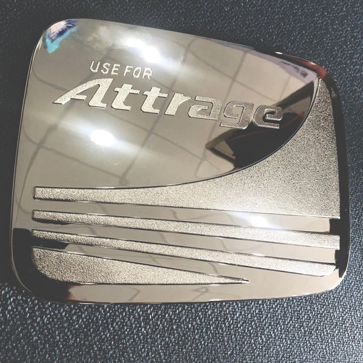 Bệ bước chân, nẹp bước chân inox trong ngoài, chén hõm cửa, ốp tay, nắp xăng xe Mitsubishi Attrage 2015-2019