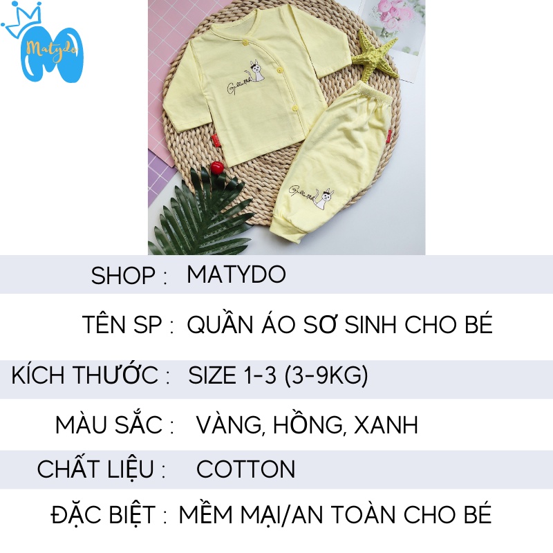 Quần áo sơ sinh bé trai bé gái mùa hè đông giá rẻ đồ sơ sinh cho bé cotton hình mèo SS15