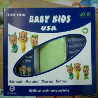 Sữa tắm mụn nhọt rôm sảy cứt trâu Baby Kids USA chai 100ml