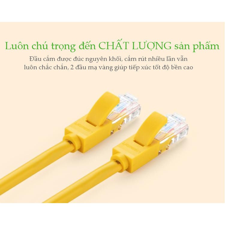 [Mã ELORDER5 giảm 10k đơn 20k] Cáp mạng đúc sẵn Cat5e chiều dài từ 1M đến 10M Ugreen