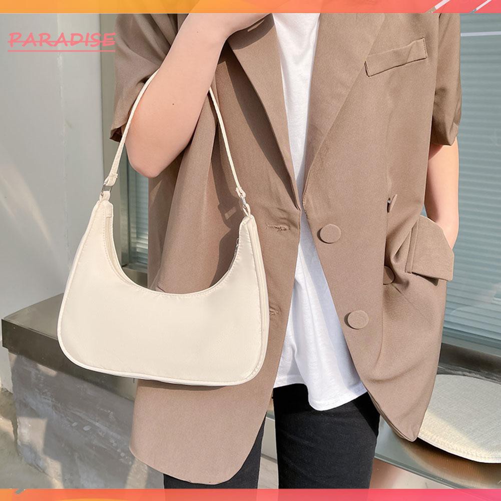 Túi xách màu trơn kiểu dáng đơn giản phong cách boho thời trang cho nữ