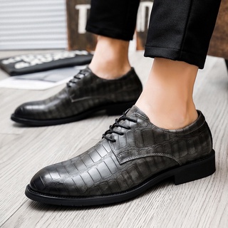 Giày Da Xám Công Sở Cho Nam, Cỡ 38-47