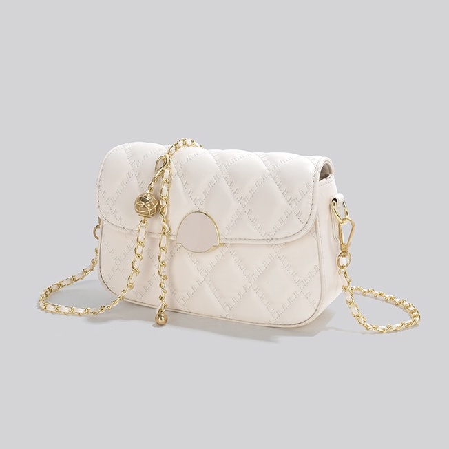 🌸Hàng Order🌸 Túi Xách Nữ CEEKAY Kẻ Lưới Da Trơn Khóa Dính Quai Da Phối Xích Quả Lắc Sang Chảnh Nữ Tính 🌸Hàng Quảng Châu