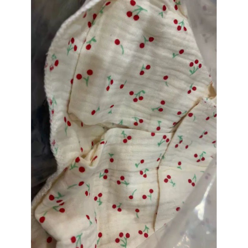 Bộ ngủ dài tay cherry