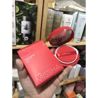 Combo cushion Missha velvet và Son Clio Hàn Quốc