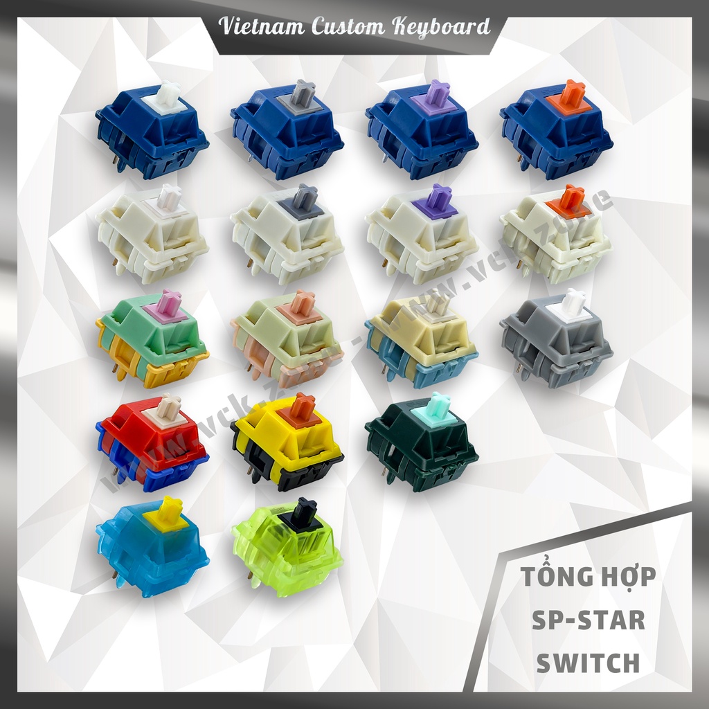 Tổng Hợp SP-Star Switch | Meteor | Polaris | Luminous Dạ Quang | Màu Sắc Đa Dạng | VCK