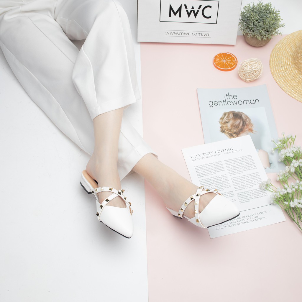 [Mã SKAMFS114M giảm 10% đơn 100K] SỤC NỮ MŨI NHỌN MWC - SỤC NỮ ĐẾ CAO 3CM - SỤC NỮ ĐÍNH ĐINH SIÊU SANG - NUCG - 3745