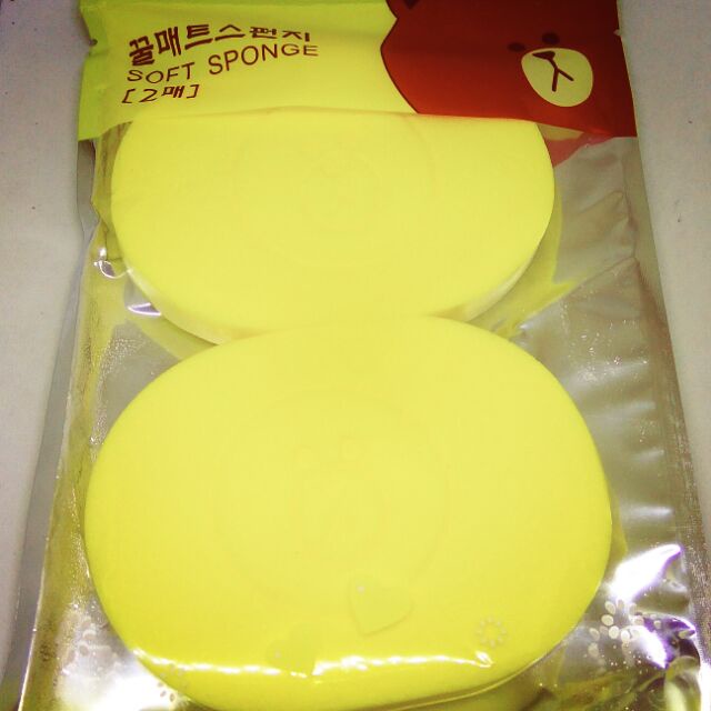 Bông rửa mặt Soft Sponge mềm mịn tẩy tế bào chết se khích lỗ chân lông ( Shop giao Màu &amp; Hình ngẫu nhiền)