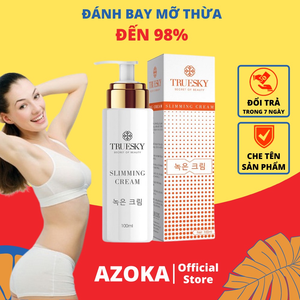 Kem Tan Mỡ Bụng Cấp Tốc Truesky CHÍNH HÃNG Chiết Xuất Quế Gừng Giúp Giảm Mỡ Bụng Chân Tay Đùi 200ml AZOKA | BigBuy360 - bigbuy360.vn