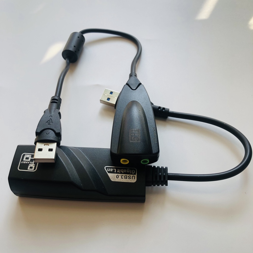 Combo USB 3.0 to Gigabit Ethernet Adapter và USB Sound 5Hv2 loại tốt