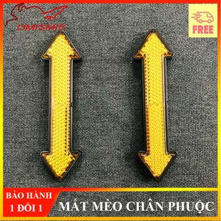 [Sale Sốc] Decal, Tem Trang Trí Xe Mắt Mèo Mũi Tên Phản Quang Dán Chân Phuộc