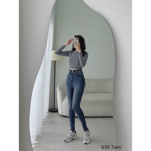 QUẦN JEANS ÔM LƯNG CAO KIỂU dáng hàn quốc | BigBuy360 - bigbuy360.vn