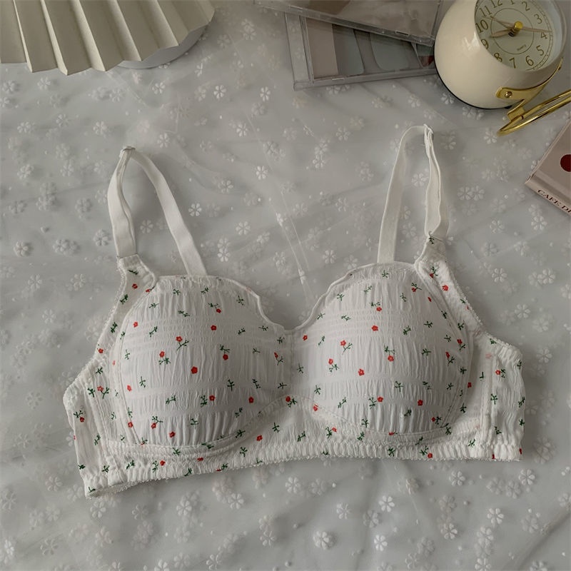 Áo Lót Nâng Ngực Không Gọng Không Đường May Size 32-38AB In Họa Tiết Hoa Xinh Xắn Thời Trang Cho Nữ | BigBuy360 - bigbuy360.vn