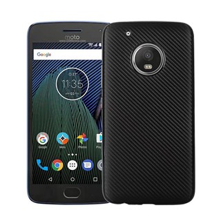 Ốp điện thoại TPU thiết kế sọc sợi carbon phong cách sang trọng cho Motorola Moto G5s Plus