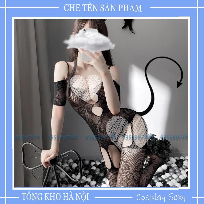 Bộ Đồ Ngủ Body Lưới Sexy Liền Quần Tất -Bodystocking 1 mảnh gợi cảm BST001 - BSTM001 - BSTO-01