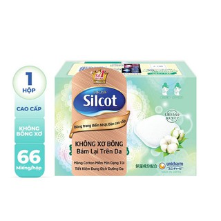   Bông trang điểm (bông tẩy trang) cao cấp Silcot 82 miếng/hộp
