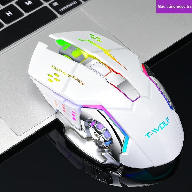 Chuột Không Dây 💎𝓕𝓡𝓔𝓔𝓢𝓗𝓘𝓟💎 Mouse Không Dây Gaming T-Wolf Q13 (BH 6 Tháng) SPTECH COMPUTER