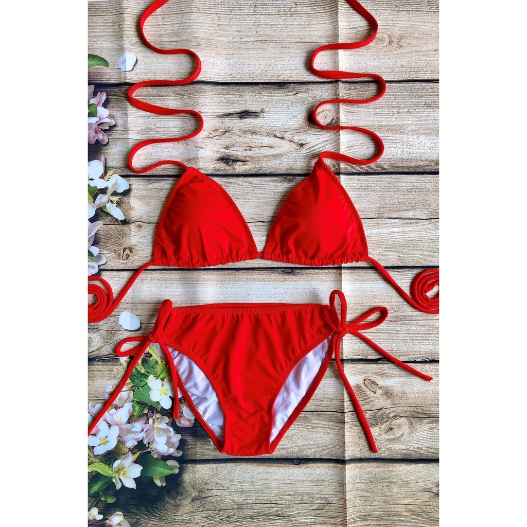 Bikini bộ bơi đi biển hai mảnh tam giác sexy (8 màu) EVA TGQDR | BigBuy360 - bigbuy360.vn