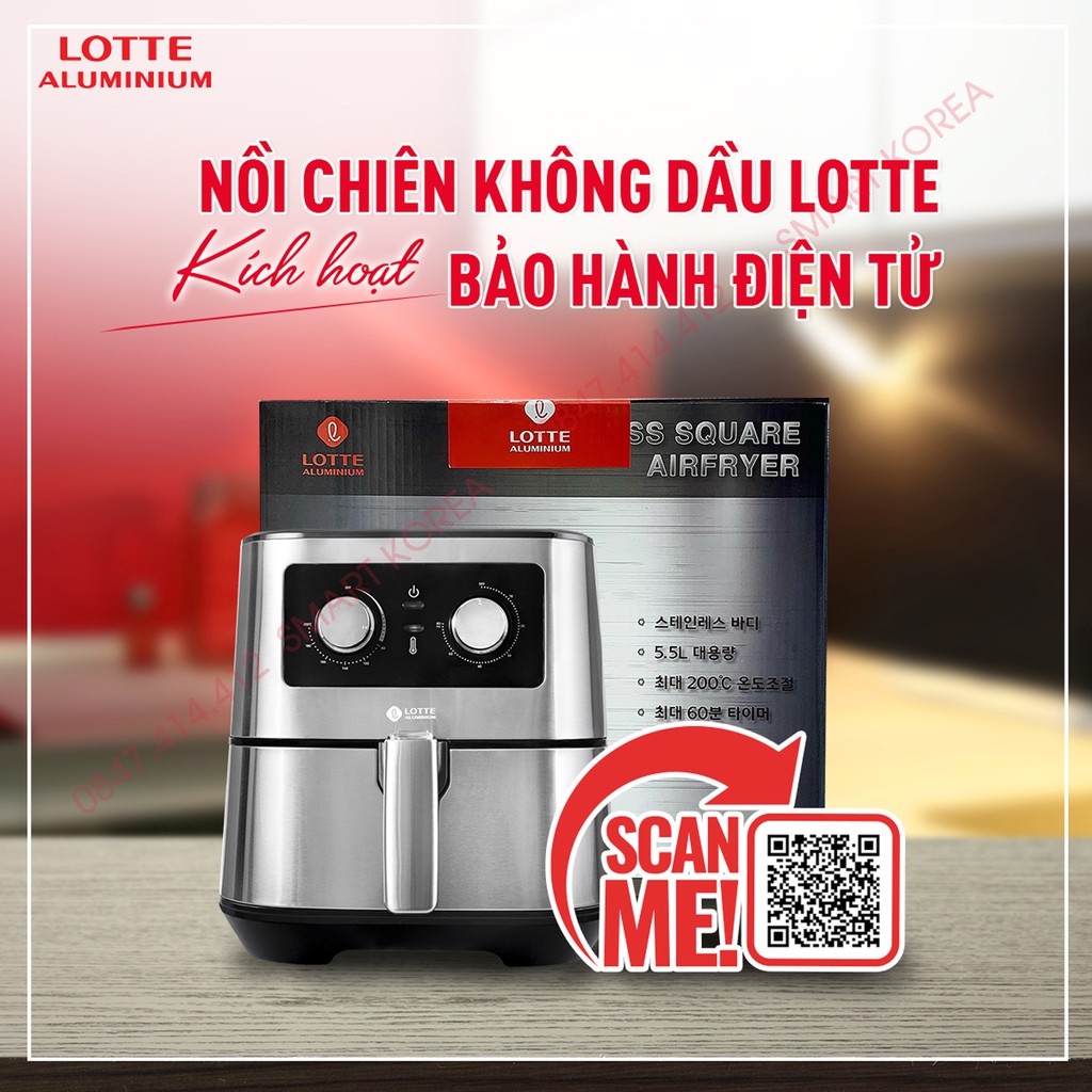 NỒI CHIÊN KHÔNG DẦU LOTTE 5.5 Lit