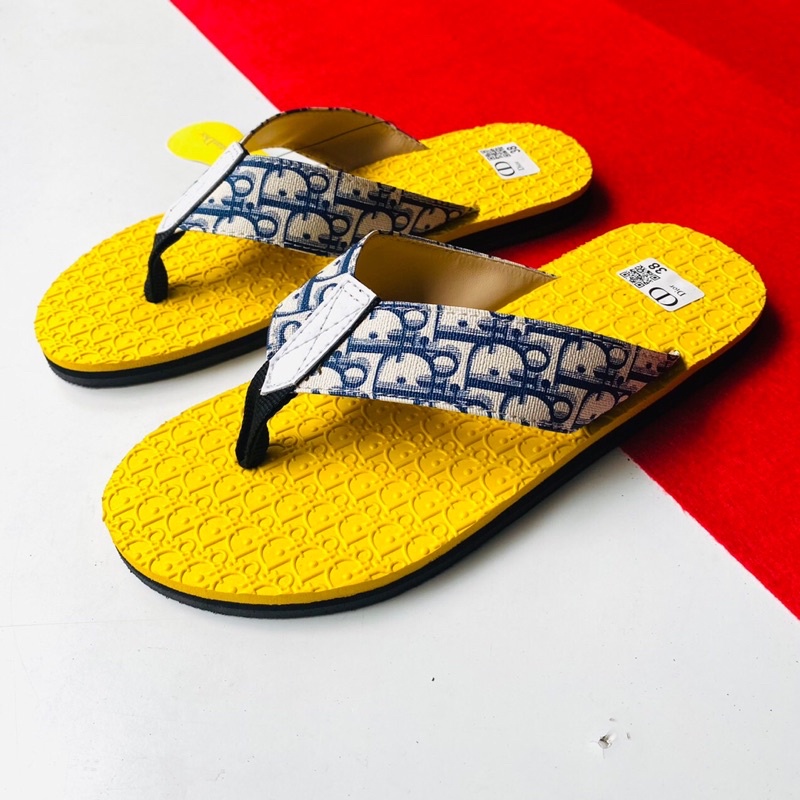 Dép kẹp xỏ ngón nam Dior 5 màu quai vải thời trang bền bỉ dành cho nam.