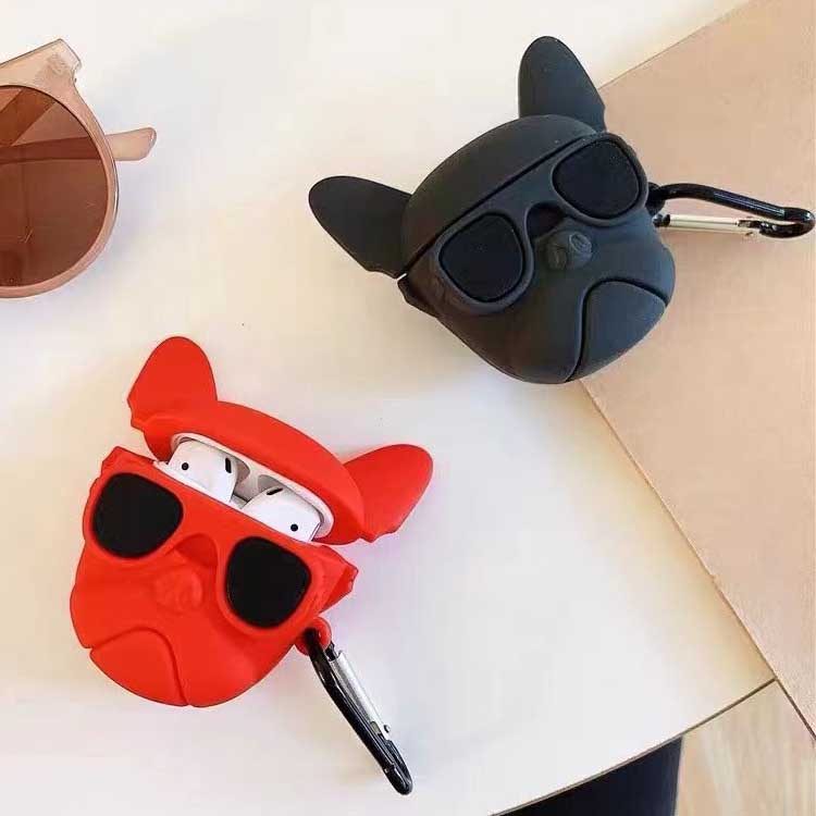 Vỏ Bảo Vệ Hộp Sạc Tai Nghe Airpods 1 / 2 / 3 / pro Hình Chó Bull Thời Trang