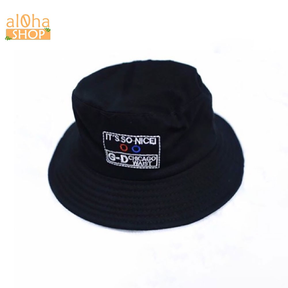 Nón bucket thêu chữ IT SO NICE - mũ tai bèo Ulzzang phong cách, cá tính Unisex nam nữ