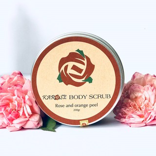 KAROSE BODY SCRUB - TẨY DA CHẾT HOA HỒNG (Rose and Organge pell)