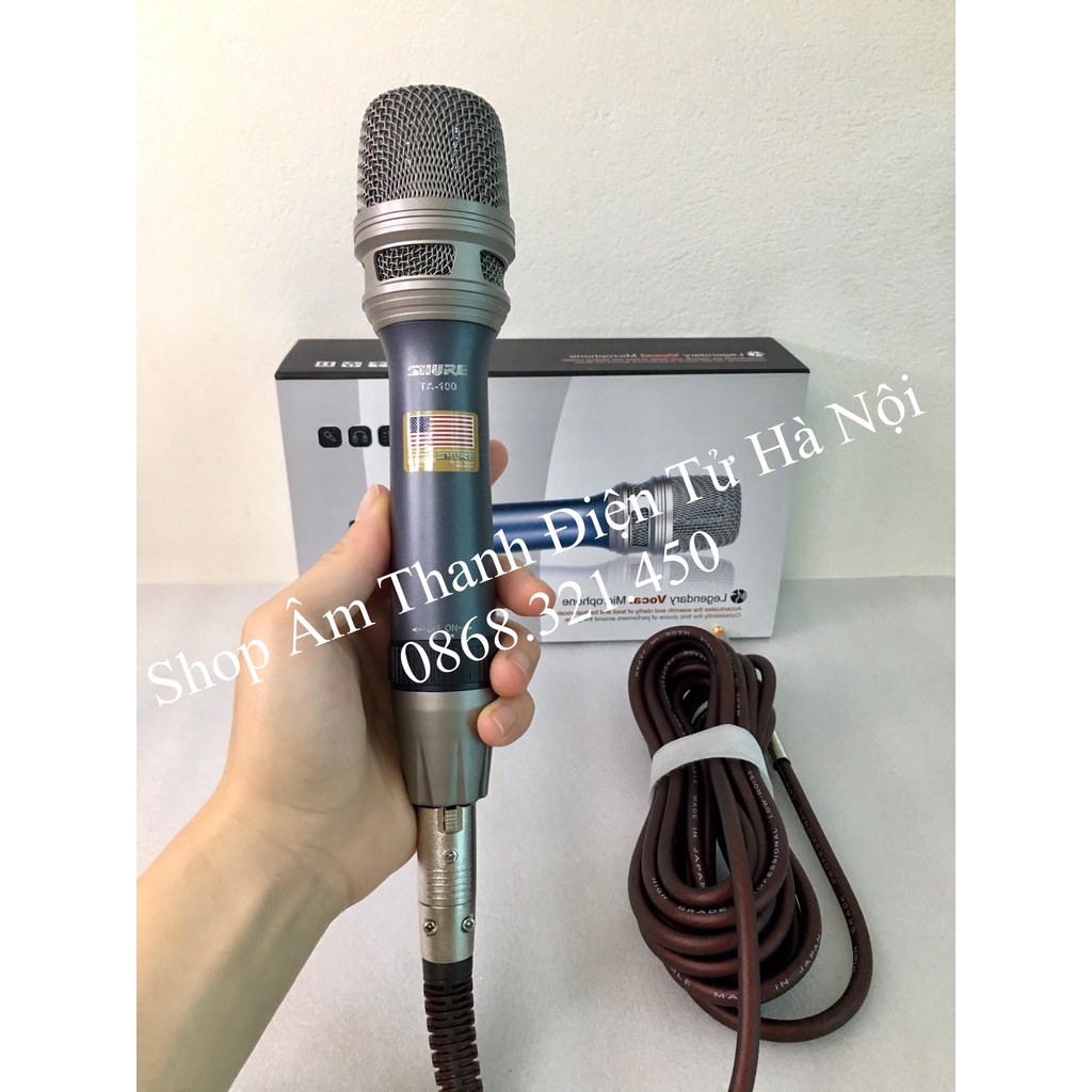 Mic Có Dây TA 100 Chất Lượng Âm Thanh Chân Thực, Hát Nhẹ , Hút Giọng Cho Ra Âm Thanh Chuẩn Mực,Chuyên KARAOKE