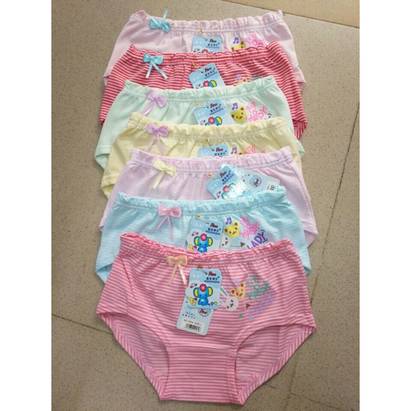 Quần lót chéo bé gái - quần chíp chéo nhiều hình xin xắn. Chất cotton loại đẹp.