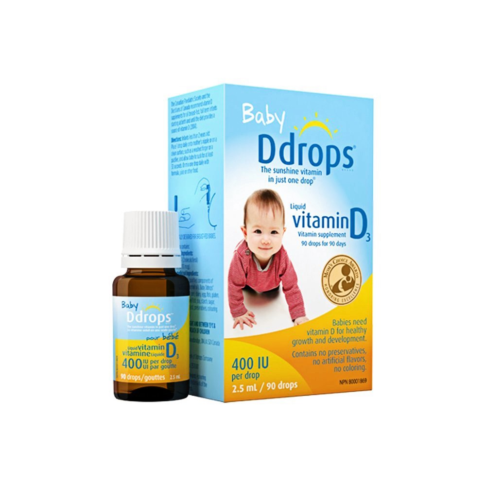 Baby Ddrops Vitamin D3 Cho Trẻ Sơ Sinh 60 Giọt Của Mỹ