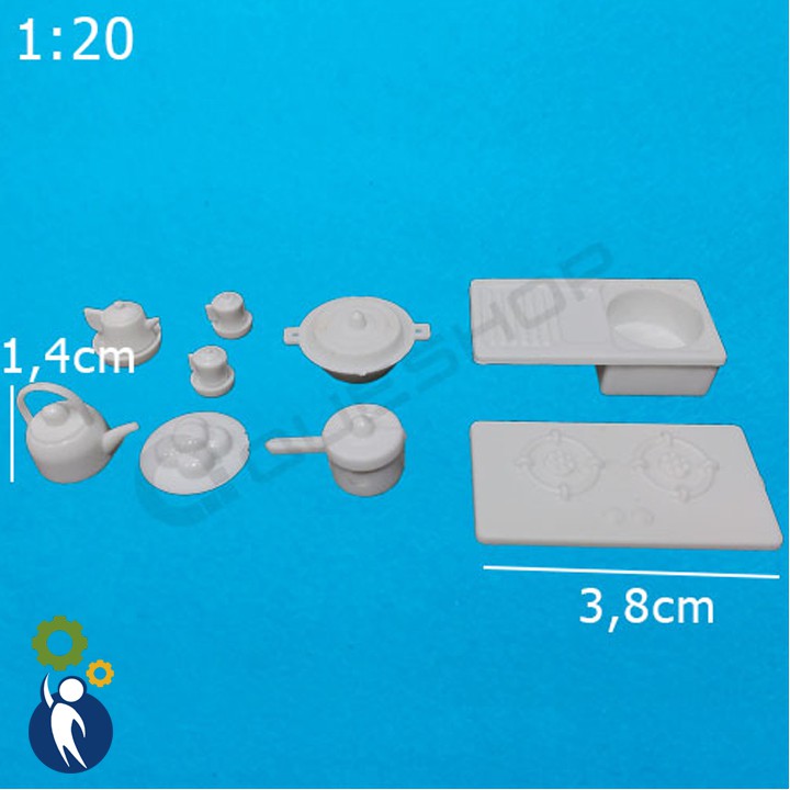 Bộ Dụng Cụ Bếp, Mô hình mini trang trí