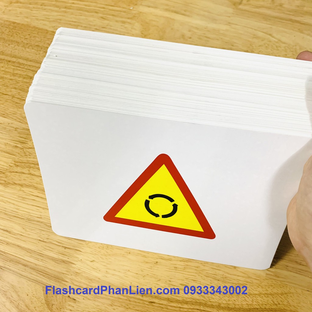 Thẻ Flashcard Biển báo giao thông đường bộ - thẻ học thông minh bìa cứng