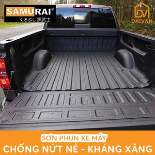 Combo 02 chai sơn Samurai 2K08 & 2K07 màu đen sần cho sàn xe tải