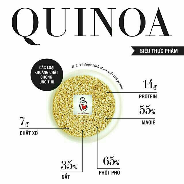 Hạt diêm mạch quinoa trắng hữu cơ Markal (date 2022-2023)
