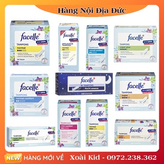 Tampon - Băng vệ sinh Tampon Facelle đầy đủ size chuẩn Đức