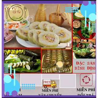2 cây bánh tét chay đâc sản quê hương bình định