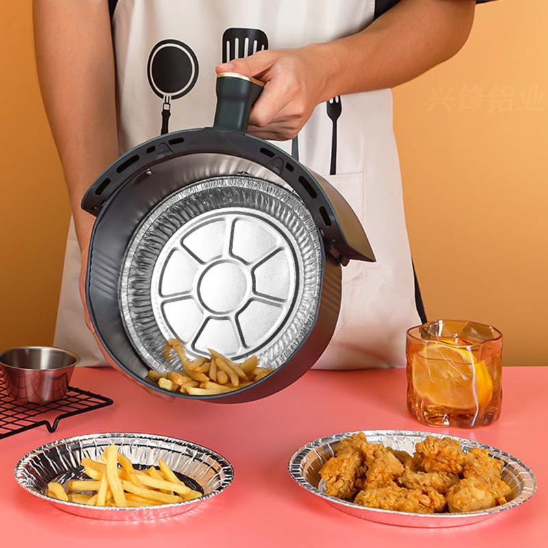 Bộ 50 miếng lót hình tròn chống dính 5.9&quot; cho nồi chiên không dầu