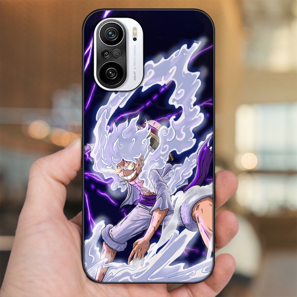 Ốp lưng Xiaomi K40 viền đen in hình Luffy One Piece