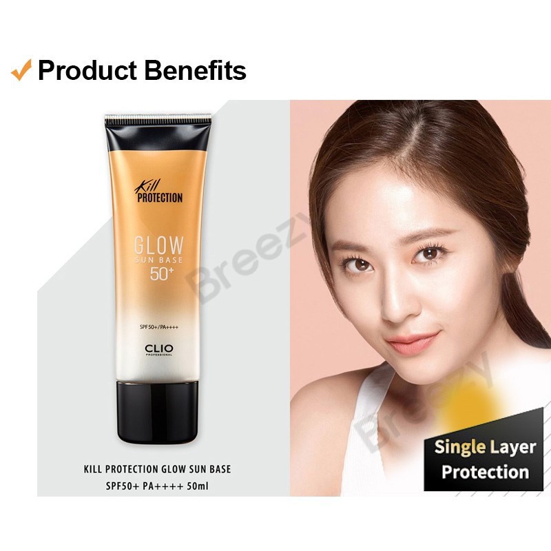 KEM LÓT CHỐNG NẮNG CLIO GLOW SUN BASE SPF50 50ML CHÍNH HÃNG - 5575