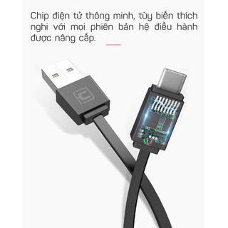 Cáp USB Type C sạc nhanh CAFELE loại cuộn rút