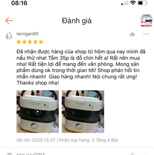 Hộp cơm cắm điện có bát sứ Life Element