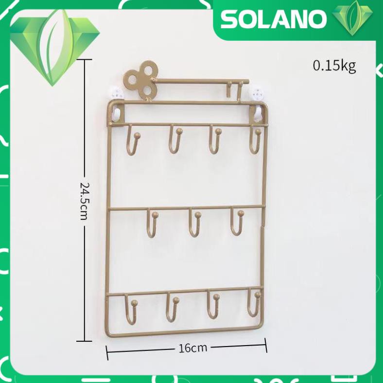 Giá Treo Đồ SOLANO Giá Để Đồ Trang Sức, Treo Chìa Khóa, Treo Khẩu Trang Đa Năng Tiện Dụng HG-001285