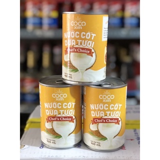COMBO 3 LON NƯỚC CỐT DỪA TƯƠI COCO XIM - lon 400ml