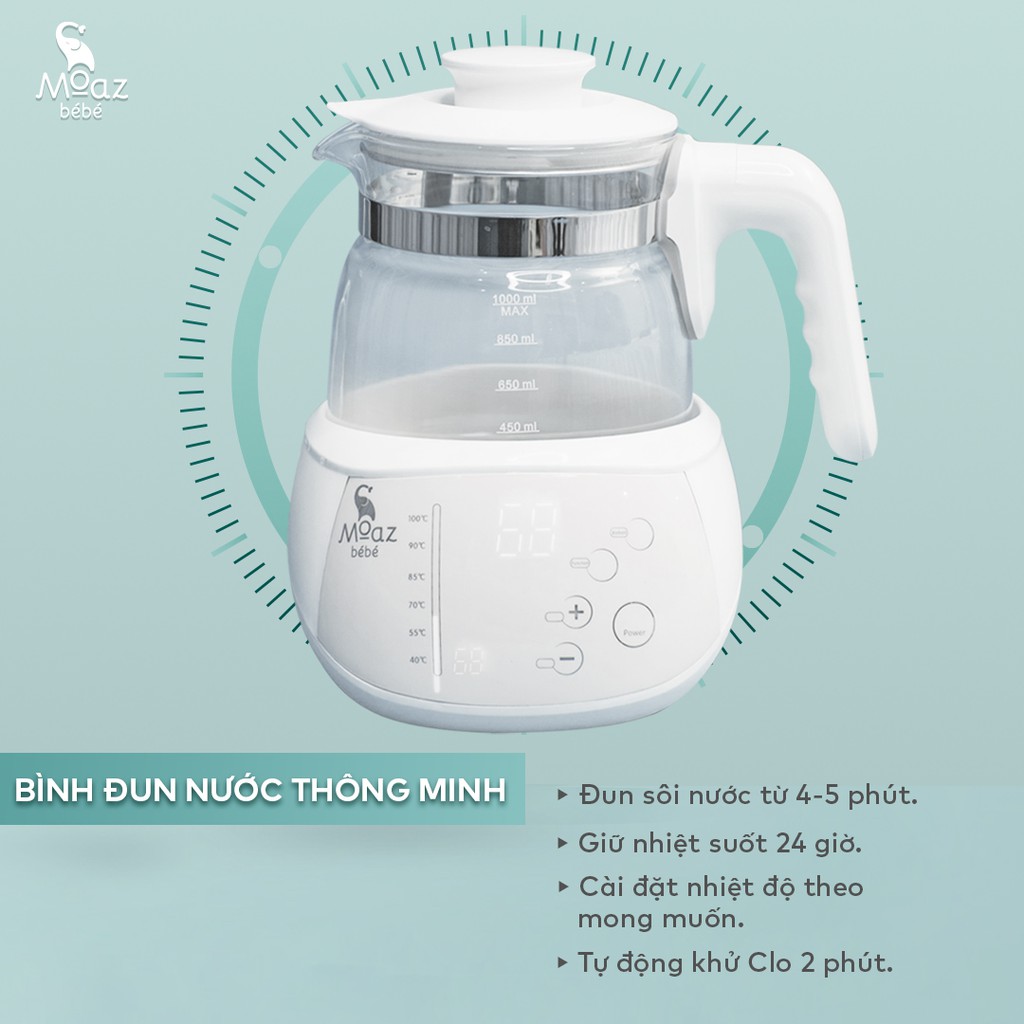 MÁY ĐUN NƯỚC THÔNG MINH MOAZ BEBE MB002